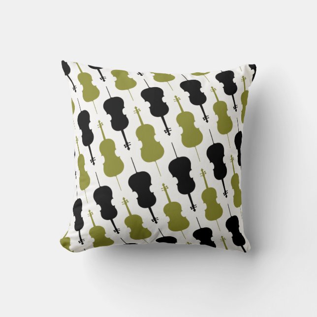 Almofada Teste padrão do violoncelo (Frente)