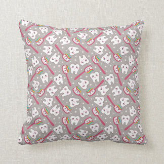 Almofada Teste padrão dos dentes do arco-íris