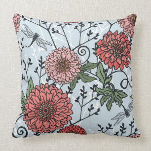 Almofada Teste padrão floral 3