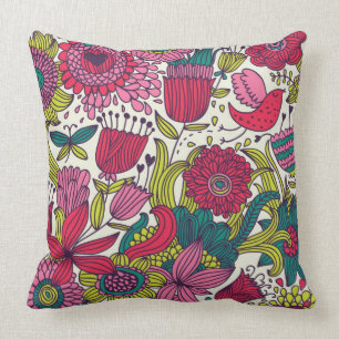 Almofada Teste padrão floral brilhante