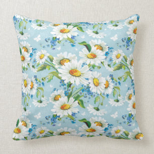 Almofada Teste padrão floral brilhante bonito à moda 2