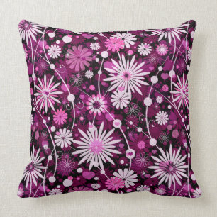 Almofada Teste padrão floral dos namorados