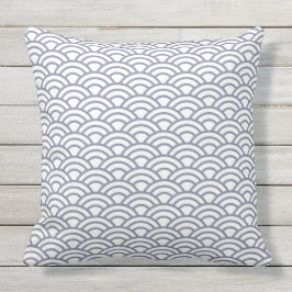 Almofada Teste padrão moderno geométrico japonês da escala