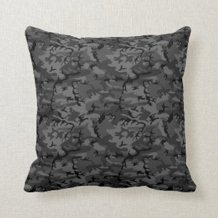 Almofada Teste padrão preto de Camo