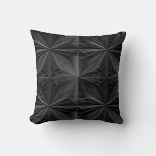 Almofada Teste padrão preto de Origami