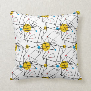 Almofada Teste padrão retro geométrico angular