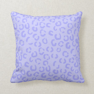 Almofada Teste padrão roxo do impressão do leopardo do