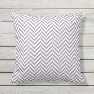 Almofada Teste padrão roxo exterior de Herringbone do