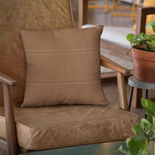 Almofada Teste padrão simples do olhar do couro do falso d