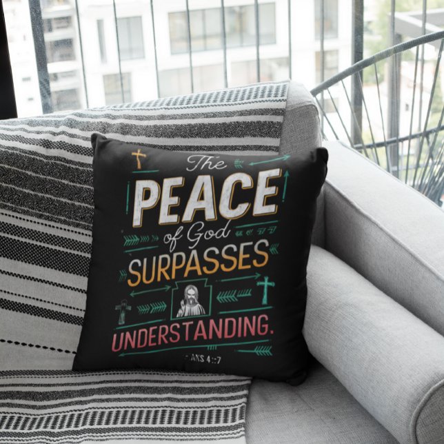 Almofada Teto Gráfico de Paz Divina (Criador carregado)