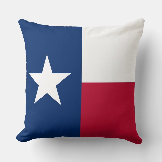 Almofada Texas Flag: Longhorns, O Estado das Estrelas do Te (Frente)