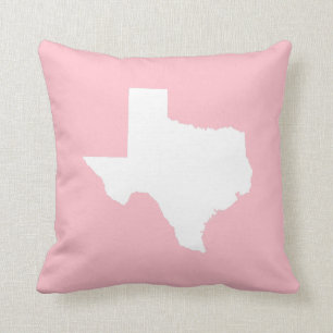 Almofada Texas Rosa e Branco