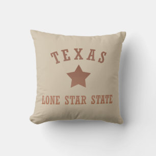 Almofada Texas vintage, o estado de estrela solitária