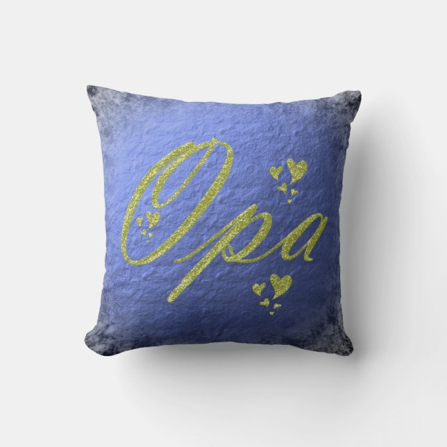 Almofada texto dourado opa (Frente)