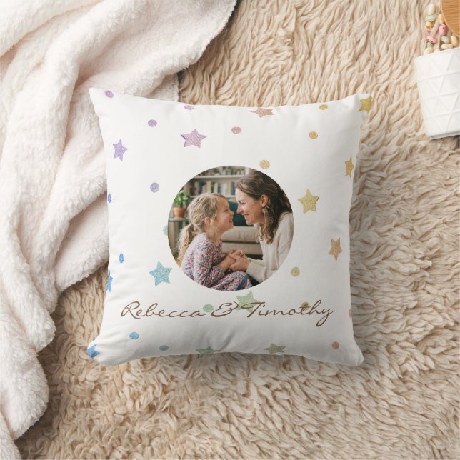 Almofada Texto e Foto Personalizados Minimalistas (Cobertor)