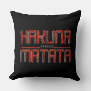 Almofada Texto Incrível e Impressionante de Matata Red Haku