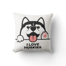 Texto personalizado de Cute Siberian Husky