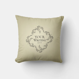 Almofada Texto Personalizado Minimalista Elegante