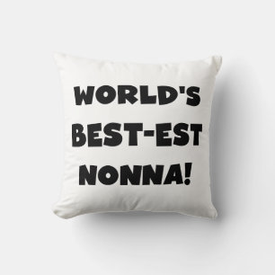 Almofada Texto Preto - Melhor t-shirts e presentes