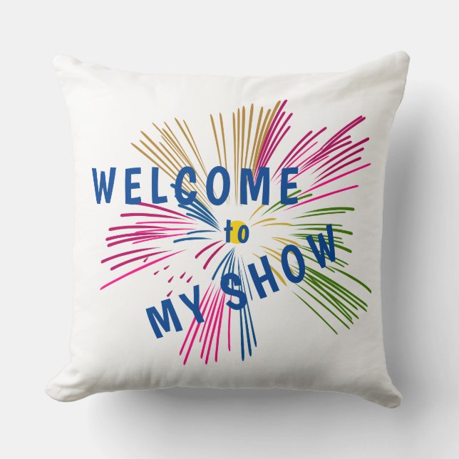 Almofada Textos sobre fogos de artifício (Frente)