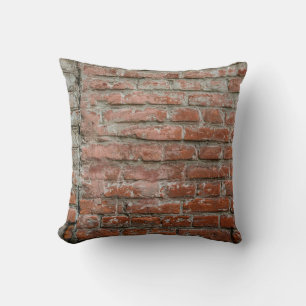 Almofada Textura. Brick. Muro. Um fundo com atrizes