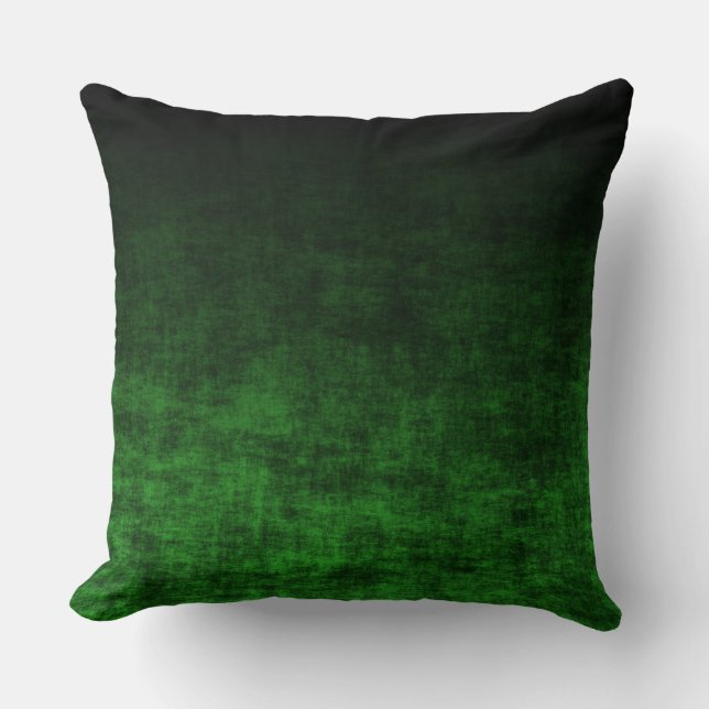 Almofada Textura com Gradiente Preto e Verde Esmeralda (Frente)