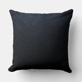 Almofada Textura de gesso em cor índigo profundo