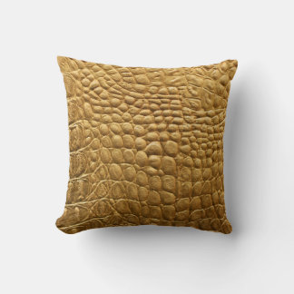 Almofada Textura de Snakeskin: Design de fundo selvagem.