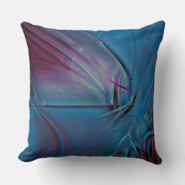 Almofada Textura digital azul real muito rugosa em matiz en