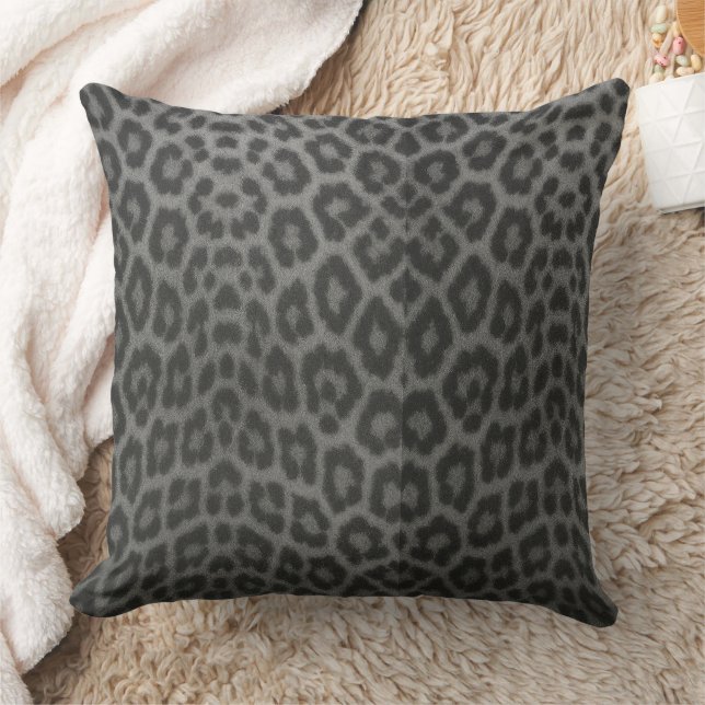 Almofada Textura e Padrão de Pele de Leopardo  (Cobertor)