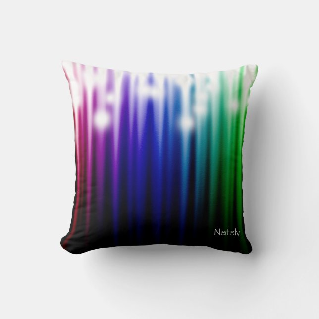 Almofada textura espumante arco-íris   (Frente)