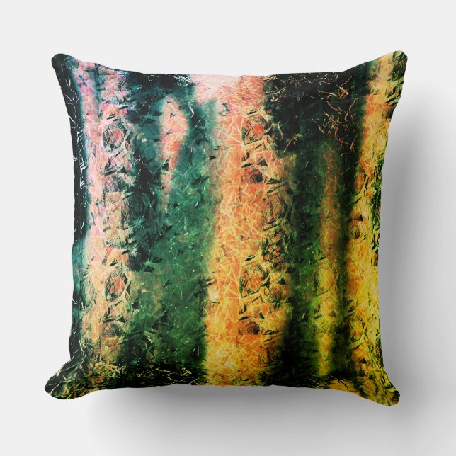 Almofada Textura fibrosa estranha envelhecida e manchas de  (Frente)