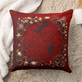 Almofada Textura rica e luxuosa de Natal Feliz Natal