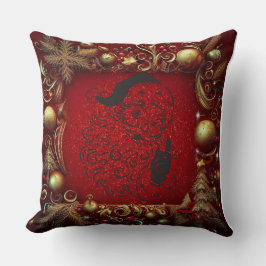 Almofada Textura rica e luxuosa de Natal Feliz Natal