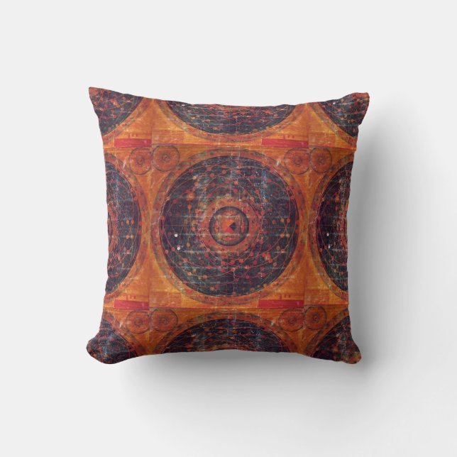 Almofada Thangka astronômico tibetano (Frente)