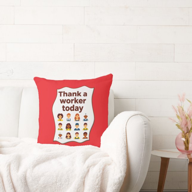 Almofada Thank a Worker Today Diversity Workers Design (Sofá)