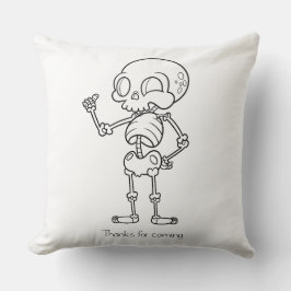 Almofada Thanks for coming skull