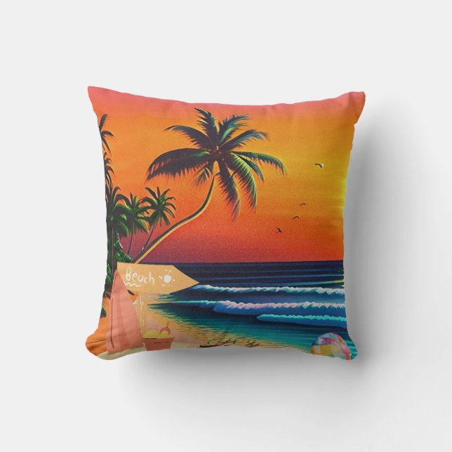 ALMOFADA THE BEACH SUNSET (Frente)