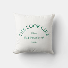 Almofada The Book Club Green Crest Ler Discussão Repetir