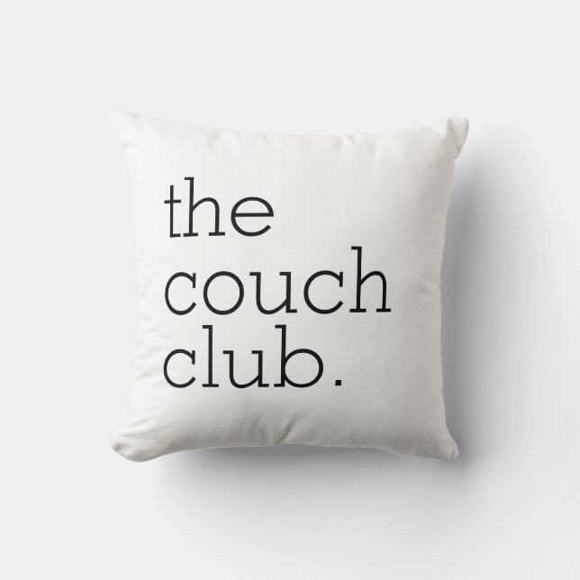 Almofada The Couch Club Cotton Throw Pillow (Frente)