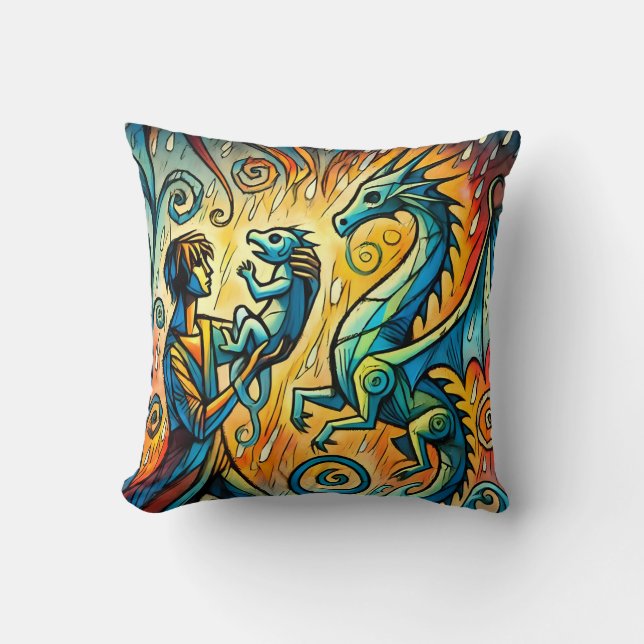 Almofada  the dragon keeper (Frente)