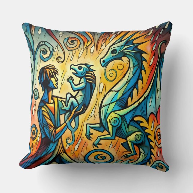 Almofada  the dragon keeper (Frente)