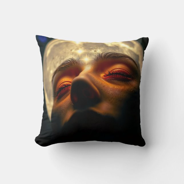 Almofada The Dreaming Moon — Celestial Throw Pillow (Frente)