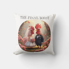 Almofada The Final Roost – Cute Rooster Wedding Bachelorett
