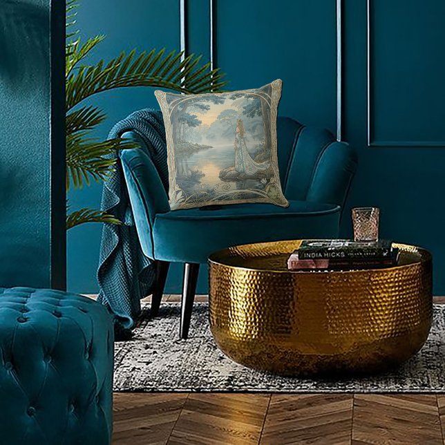 Almofada The Golden Age of Grace Art Nouveau (Criador carregado)