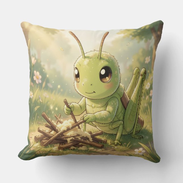 Almofada The Grasshopper and the Nectar Artwork (Frente)