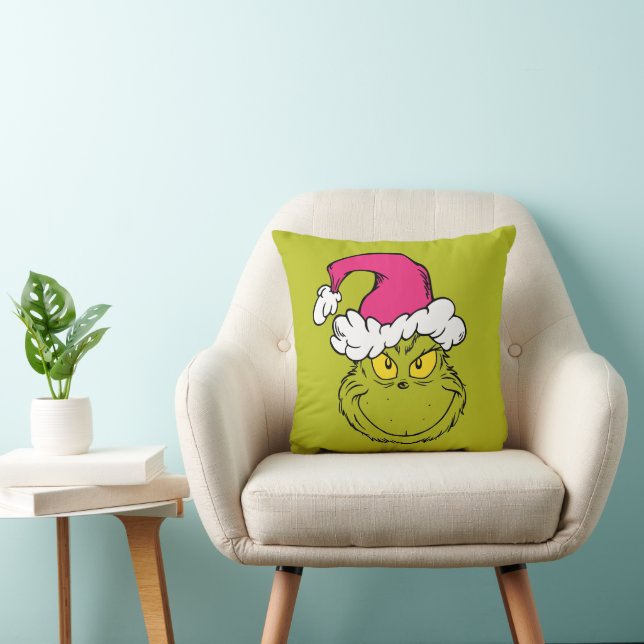 Almofada The Grinch in Pink Santa Hat (Cadeira)