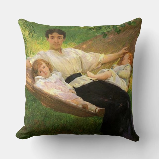 Almofada "The Hammock" por Joseph De Camp (Frente)