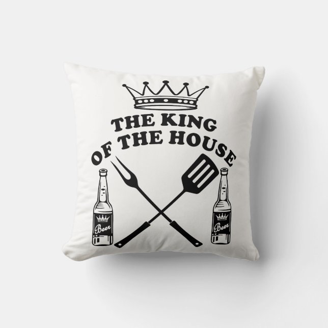 Almofada The King of the House Beer Cojín (Frente)