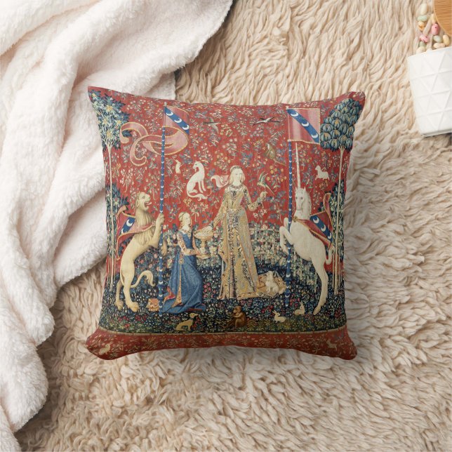 Almofada The Lady and the Unicorn (Taste) Throw Pillow (Cobertor)